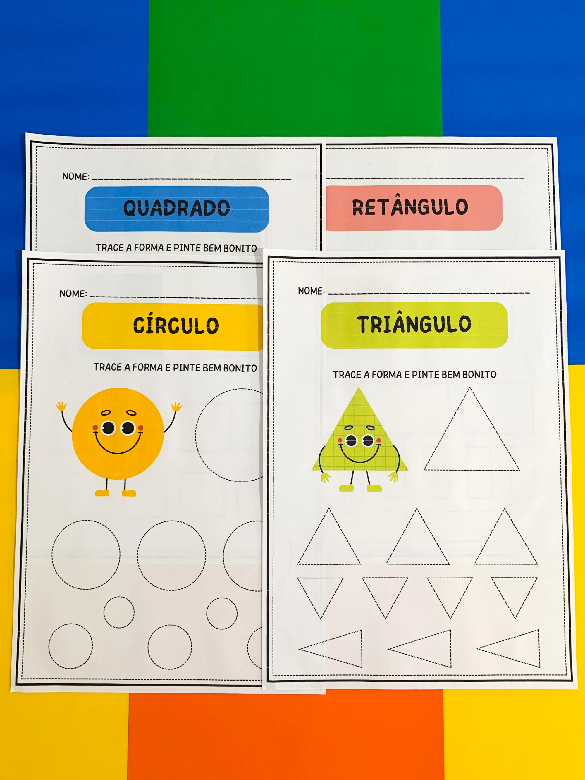 Folhinha de Atividade para Educação Infantil e Anos Iniciais — amostra 1: Folhinha de atividade pedagógica pronta para…