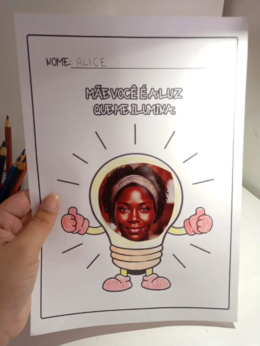 Folhinha Dia Das Mães | Educação Infantil — Alfabetização para Educação Infantil: Dia das Mães Lâmpada Encante suas…