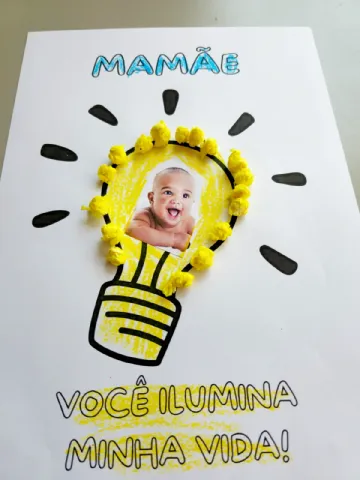 Folhinha Mamãe Você Ilumina Minha Vida – PDF para Imprimir — capa do material