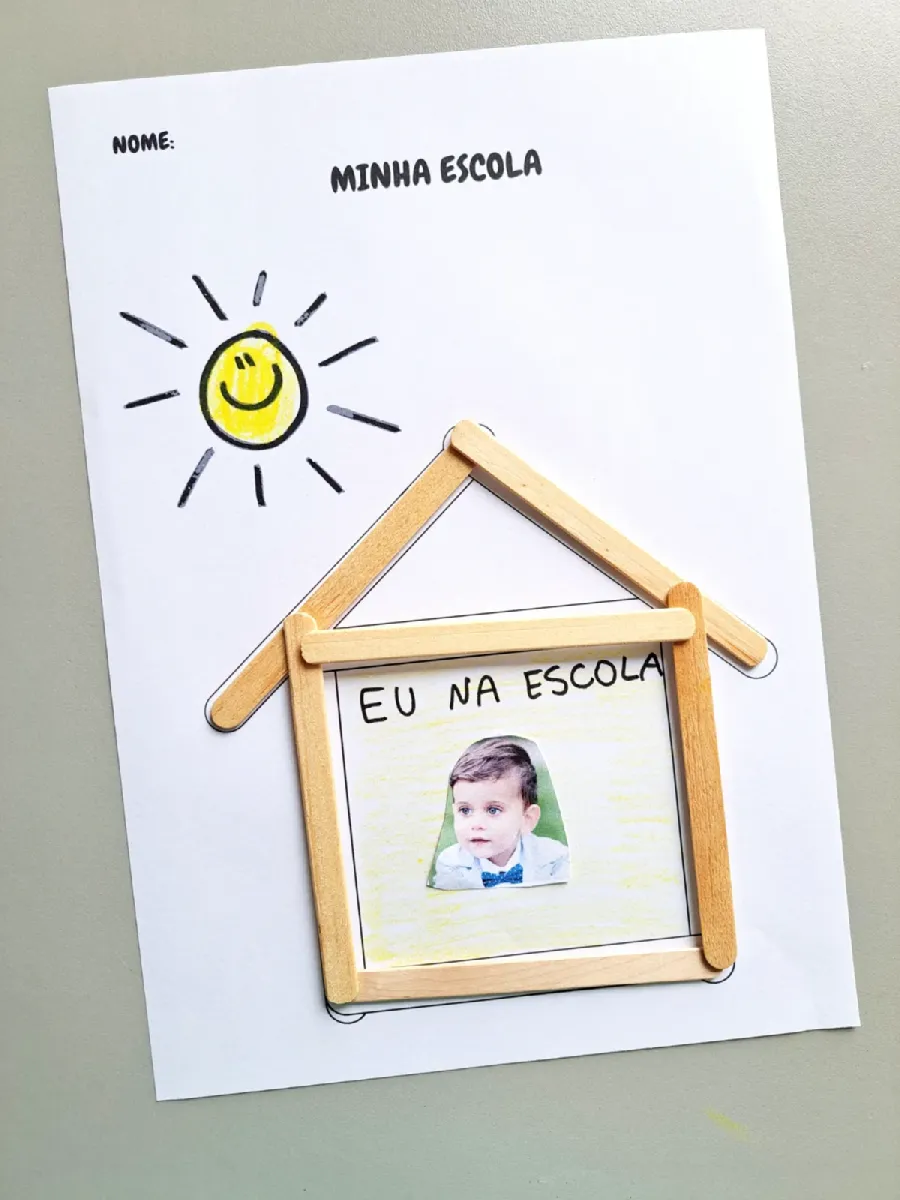 Folhinha Para Atividade Dia da Escola – Material Pedagógico — Alfabetização para Educação Infantil: Folhinha para atividade…