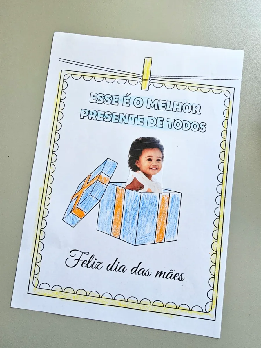 Folhinha Presente Para Mamãe – Material Pedagógico — Alfabetização para Educação Infantil: FOLHINHA PRESENTE PARA A MAMÃE O…