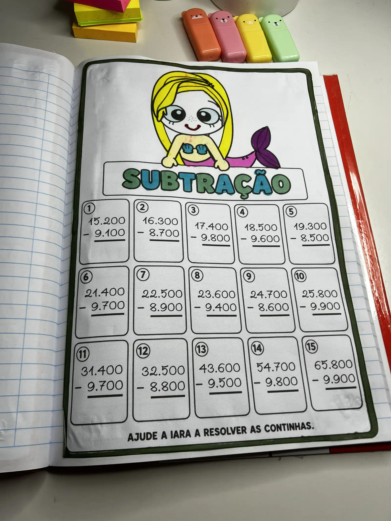 Folhinhas das 4 Operações — 4º Ano | Tema Folclore — amostra 6: Este material foi desenvolvido para reforçar as quatro…