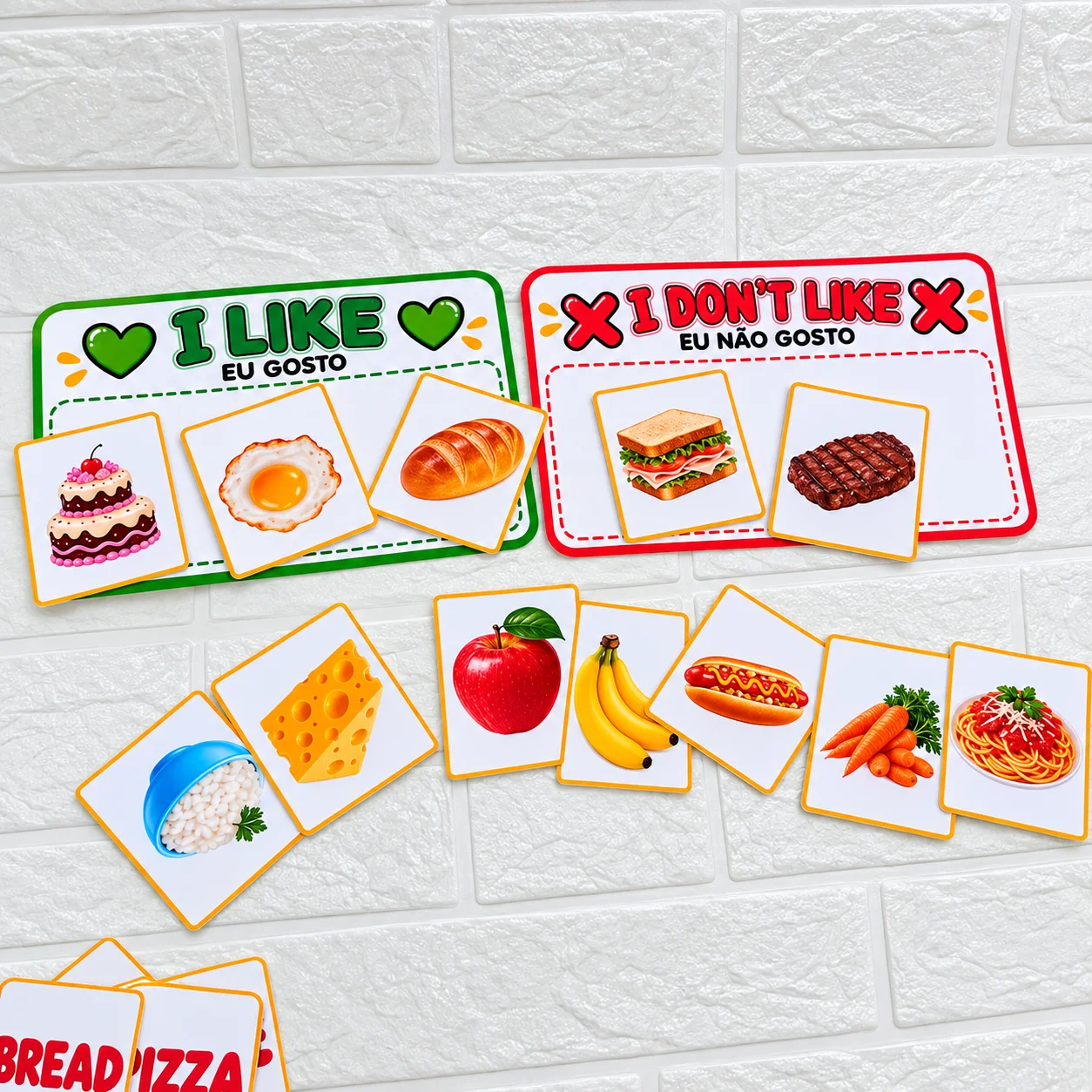 FOOD IN ENGLISH — ATIVIDADE EDUCATIVA 3 EM 1 — amostra 5: Aprenda alimentos em inglês de forma divertida e interativa