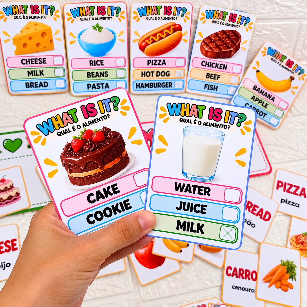 FOOD IN ENGLISH — ATIVIDADE EDUCATIVA 3 EM 1 — amostra 6: Aprenda alimentos em inglês de forma divertida e interativa