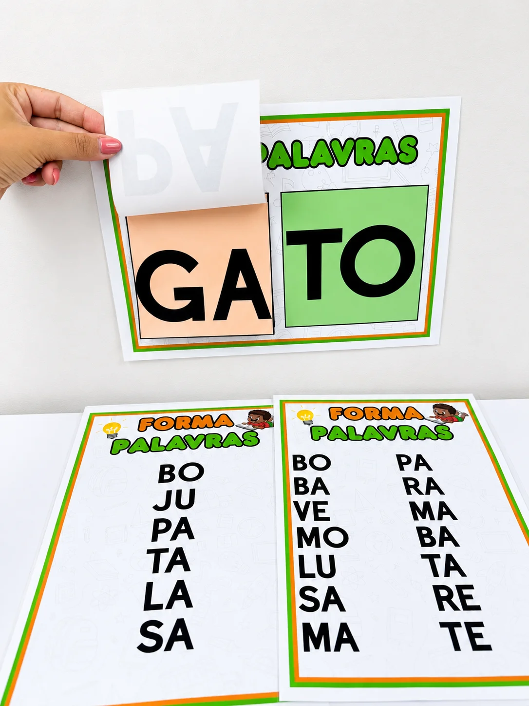 📚 FORMA PALAVRAS – ALFABETIZAÇÃO INICIAL — amostra 2: gera novas palavras, desenvolvendo habilidades essenciais para a