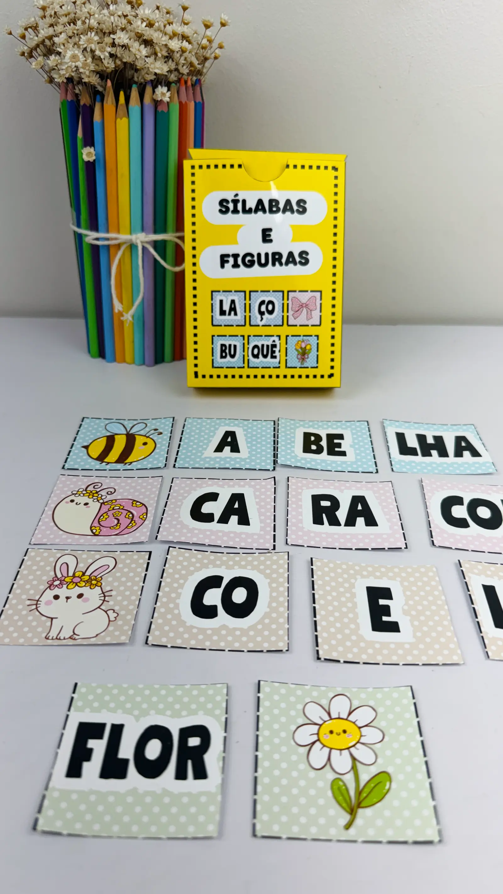 FORMAÇÃO DE PALAVRAS — SÍLABAS E FIGURAS ✂️ — amostra 4: 💛 Uma proposta prática, visual e divertida para complementar as