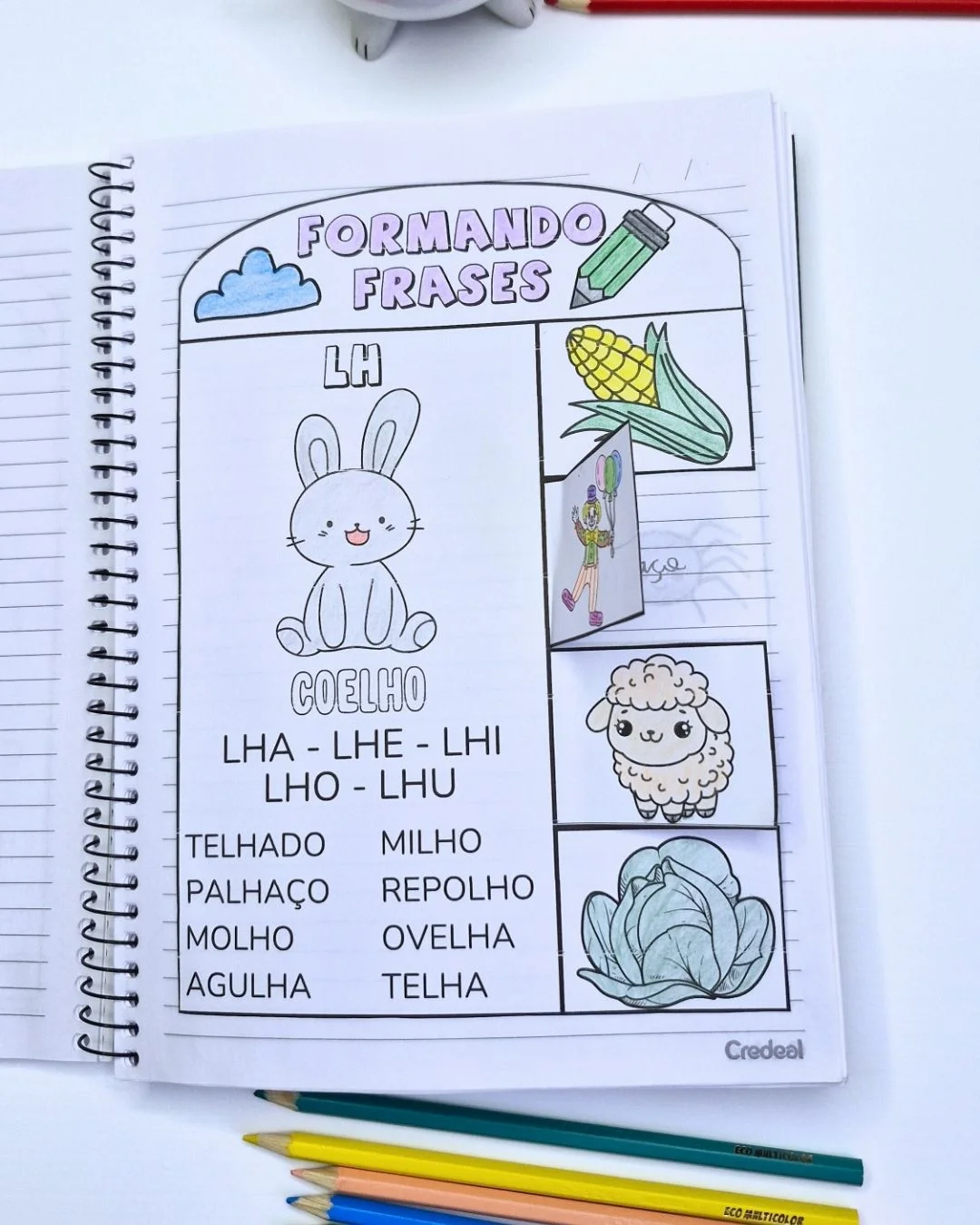 Formando Frases: Atividades de Alfabetização silabas complexas — amostra 2: Material de alfabetização com atividades de…