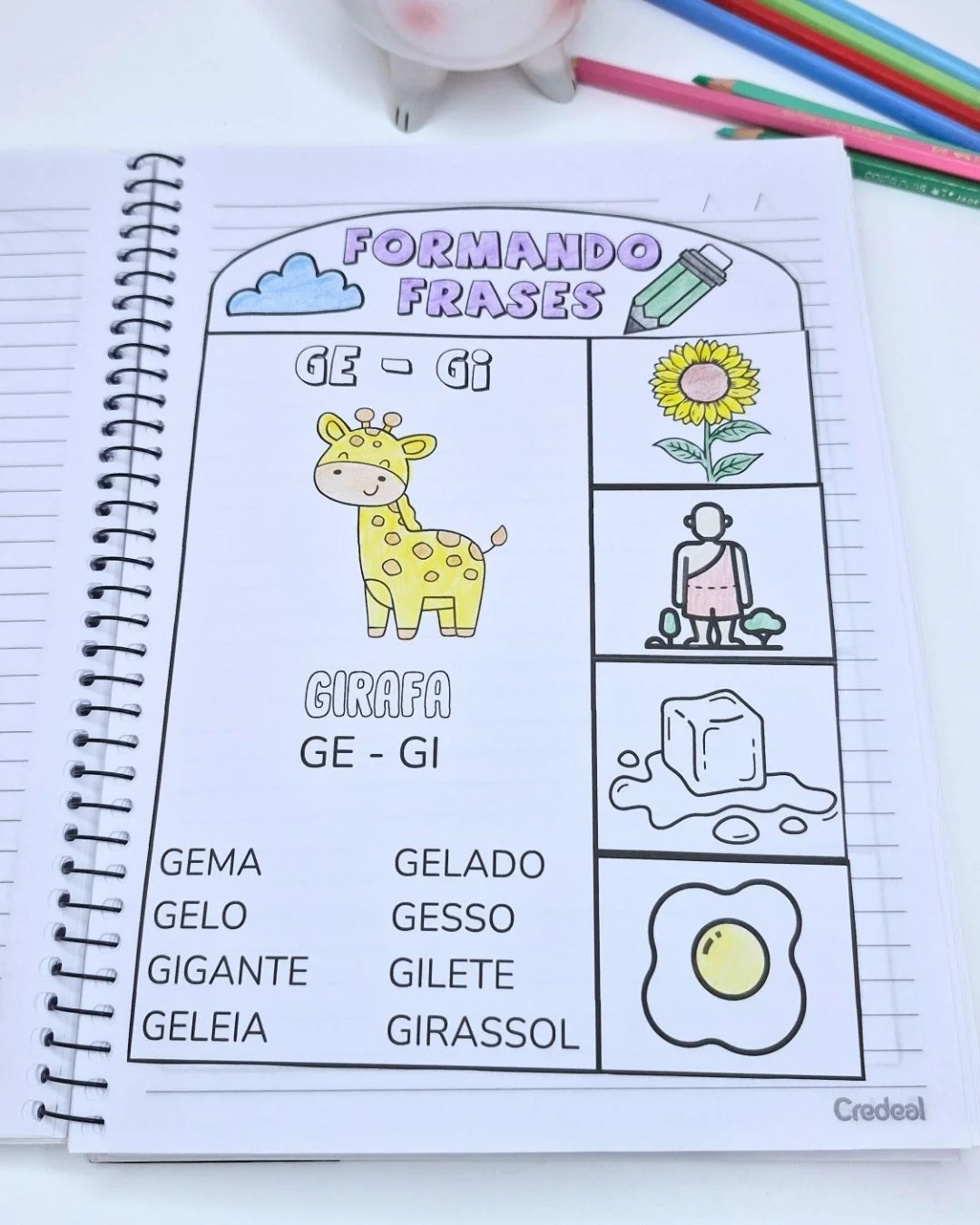 Formando Frases: Atividades de Alfabetização silabas complexas — amostra 5: Material de alfabetização com atividades de…