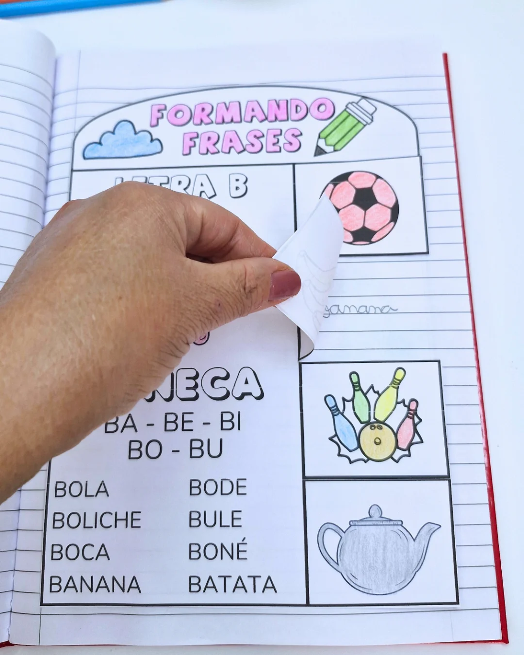 Formando Frases e Sílabas do Alfabeto em PDF — amostra 2: Material de alfabetização com atividades de sílabas e formação de…