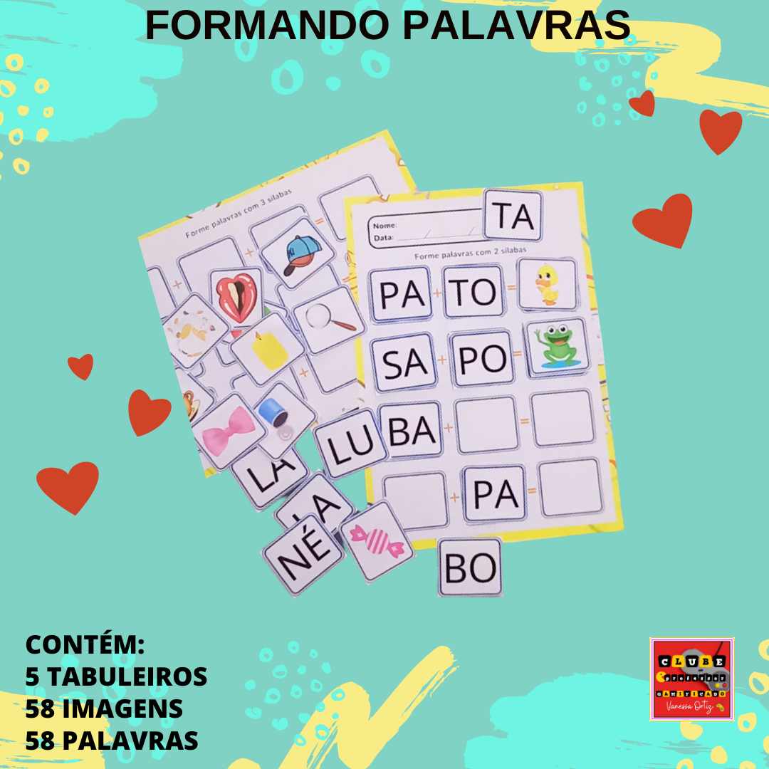 Formando palavras – PDF para Imprimir | Alfabetização — capa do material