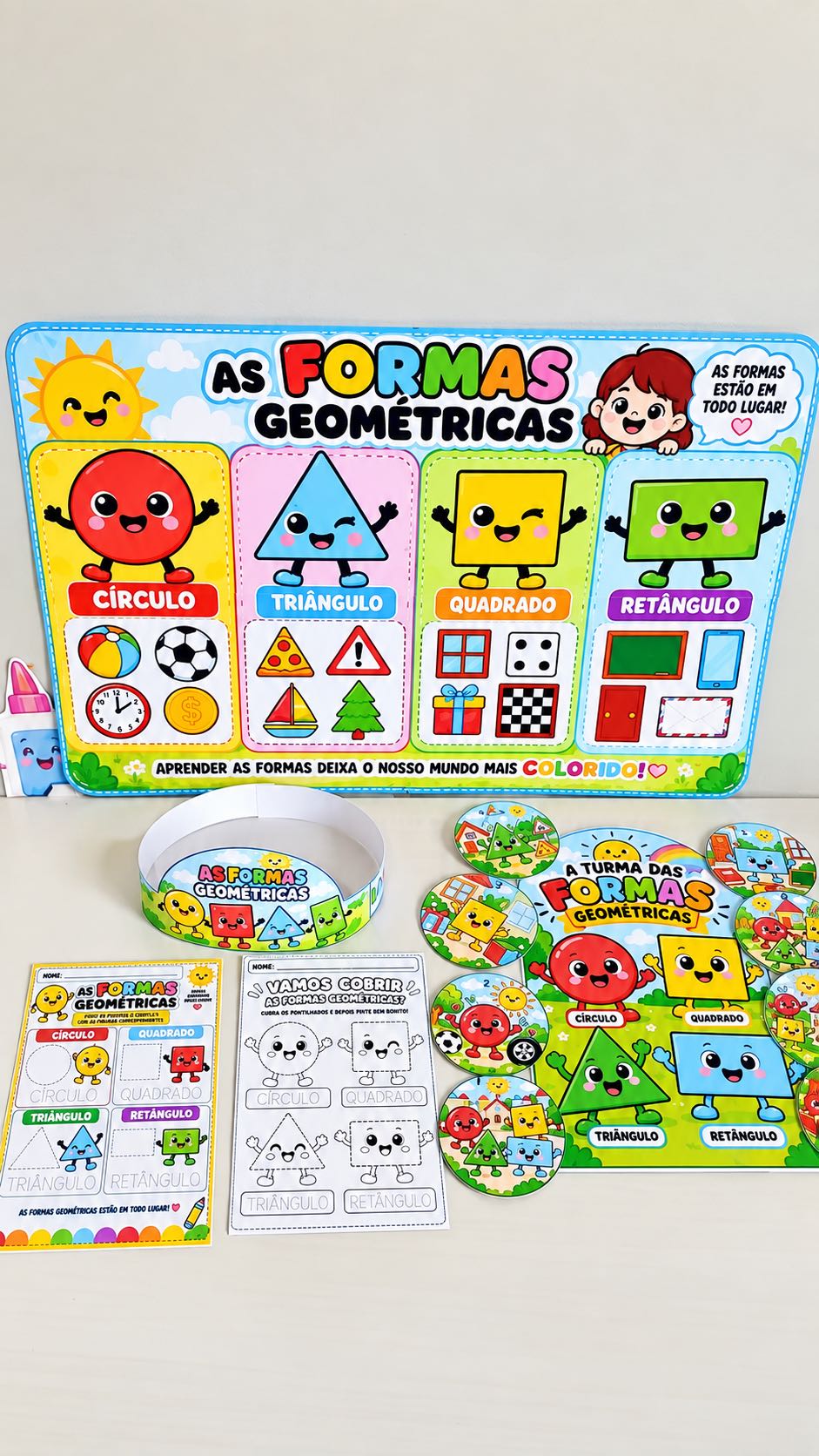 Formas Geométricas: Kit Interativo para Anos Iniciais — amostra 5: Descubra as formas geométricas brincando