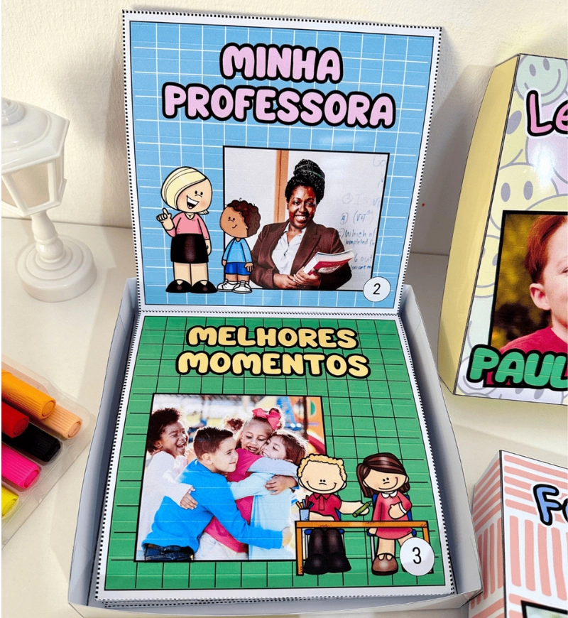 Formatura na Caixa: lembranças para a Educação Infantil — amostra 3: Como usar com a turma