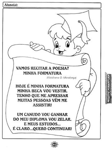Formatura — amostra 3: Ideias para a formatura