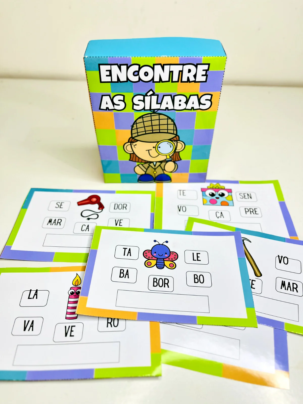 Forme a Palavra com Sílabas: Jogo Interativo em PDF — capa do material