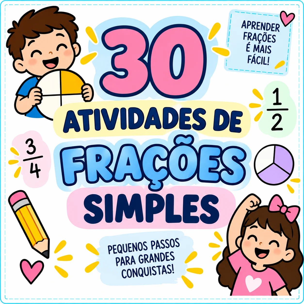 FRAÇÕES SIMPLES - MATEMÁTICA ANOS INICIAIS — Alfabetização para Todas as séries: Seus alunos têm dificuldade para entender…