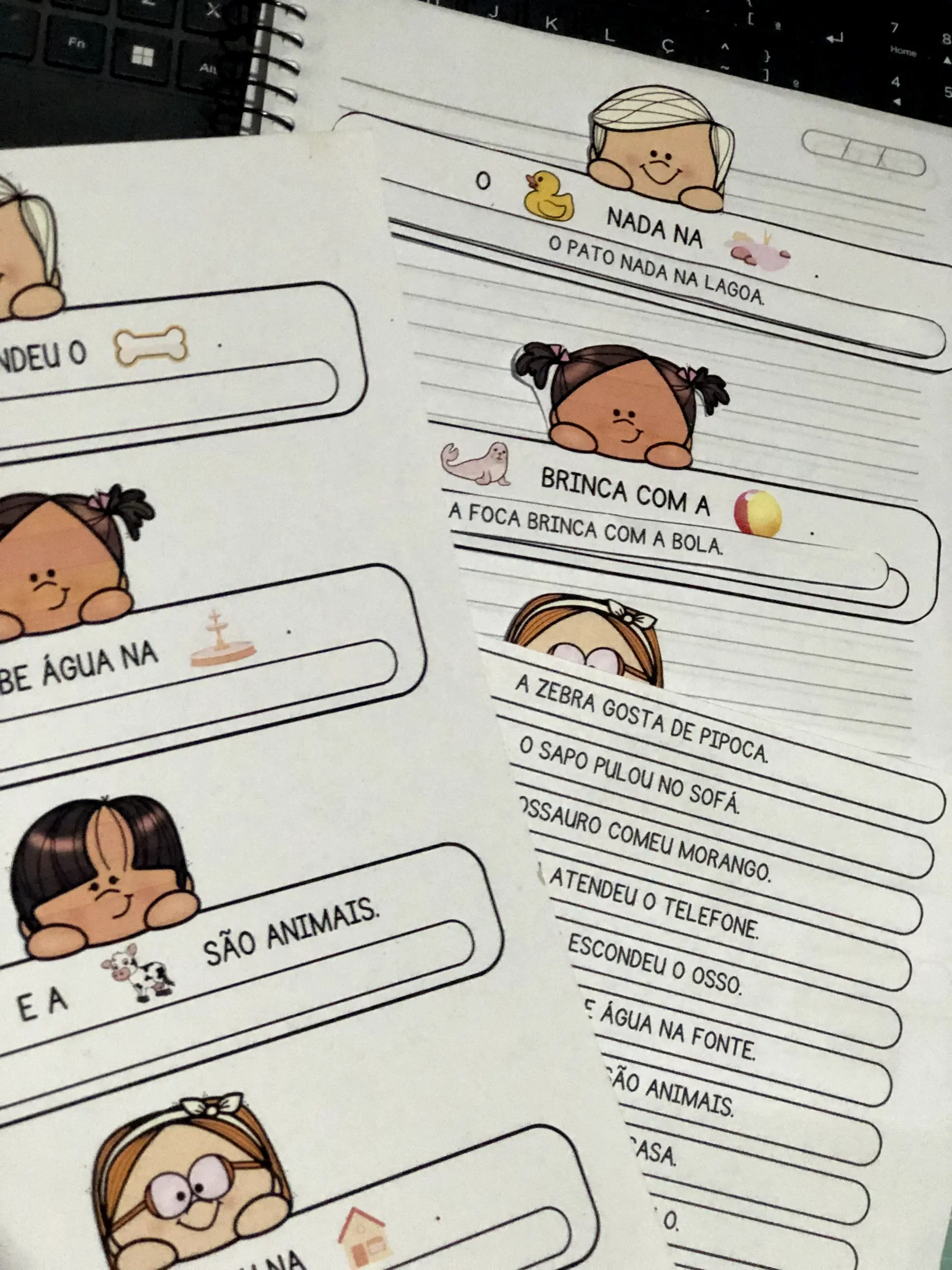Frases com Enigmas 1º Ano: Leitura de Frases em PDF — amostra 1: Frases com enigmas para ler e descobrir a palavra que falta