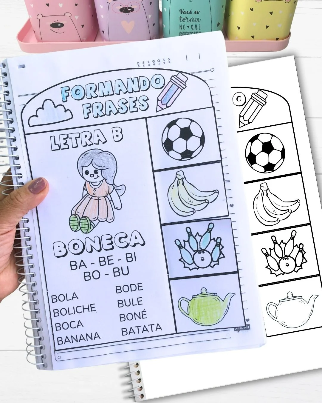 Frases Interativas com Sílabas Simples de A a Z para Educação Infantil — amostra 5: Quer estimular a leitura e a escrita…