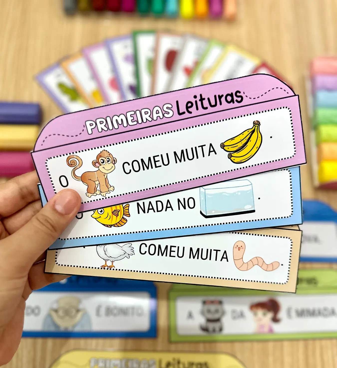 Frases para alfabetização: primeiras leituras com apoio de imagens — Alfabetização para Educação Infantil: Apoie a passagem…