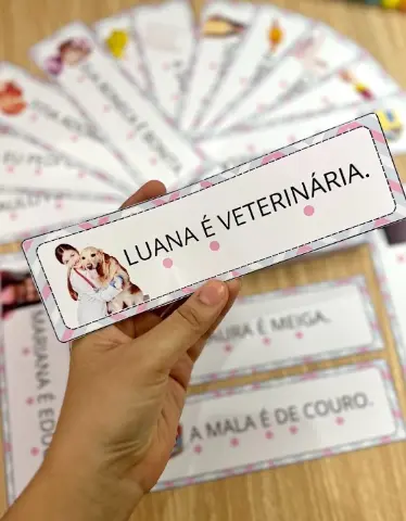 Frases Simples para Leitura: 16 Fichas Ilustradas em PDF — capa do material