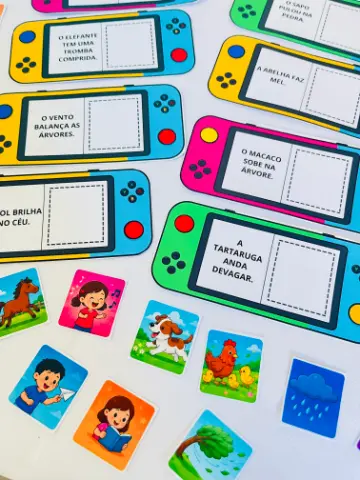 Gamer da Leitura em PDF | Jogo de Alfabetização — amostra 2: 📦 Conteúdo do Material: