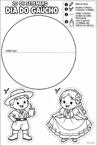 GAUCHINHOS DANÇANTES - Educação infantil — amostra 1: Uma atividade criativa para trabalhar a Cultura Gaúcha de forma…