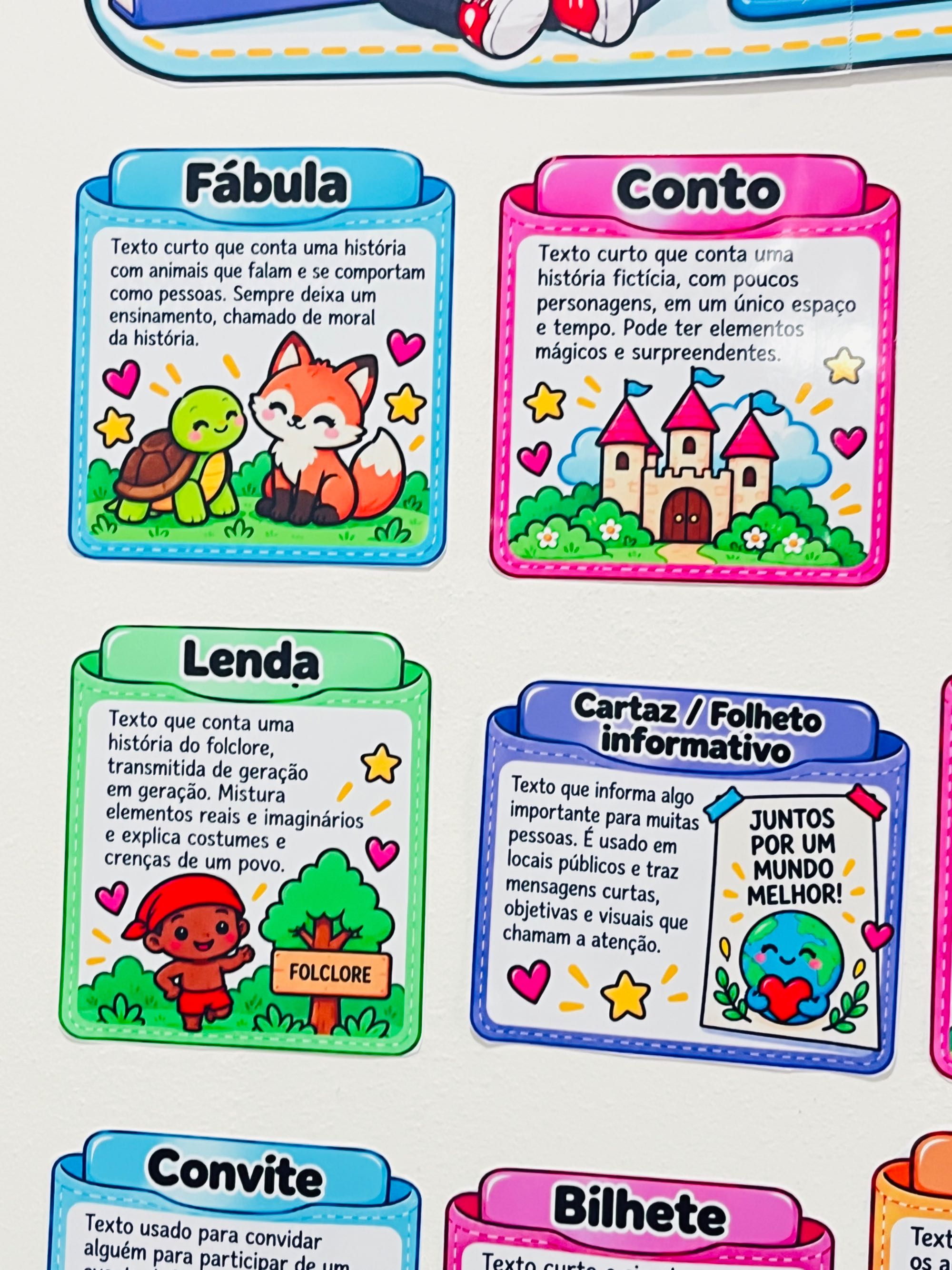 Gêneros Textuais – 25 Cards Informativos para Ensino Fundamental — amostra 3: Os cards trazem explicações objetivas e…