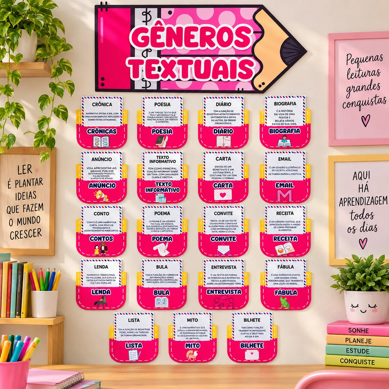 Gêneros Textuais – Atividades de Português — amostra 1: Material com gêneros textuais variados para trabalhar leitura e…
