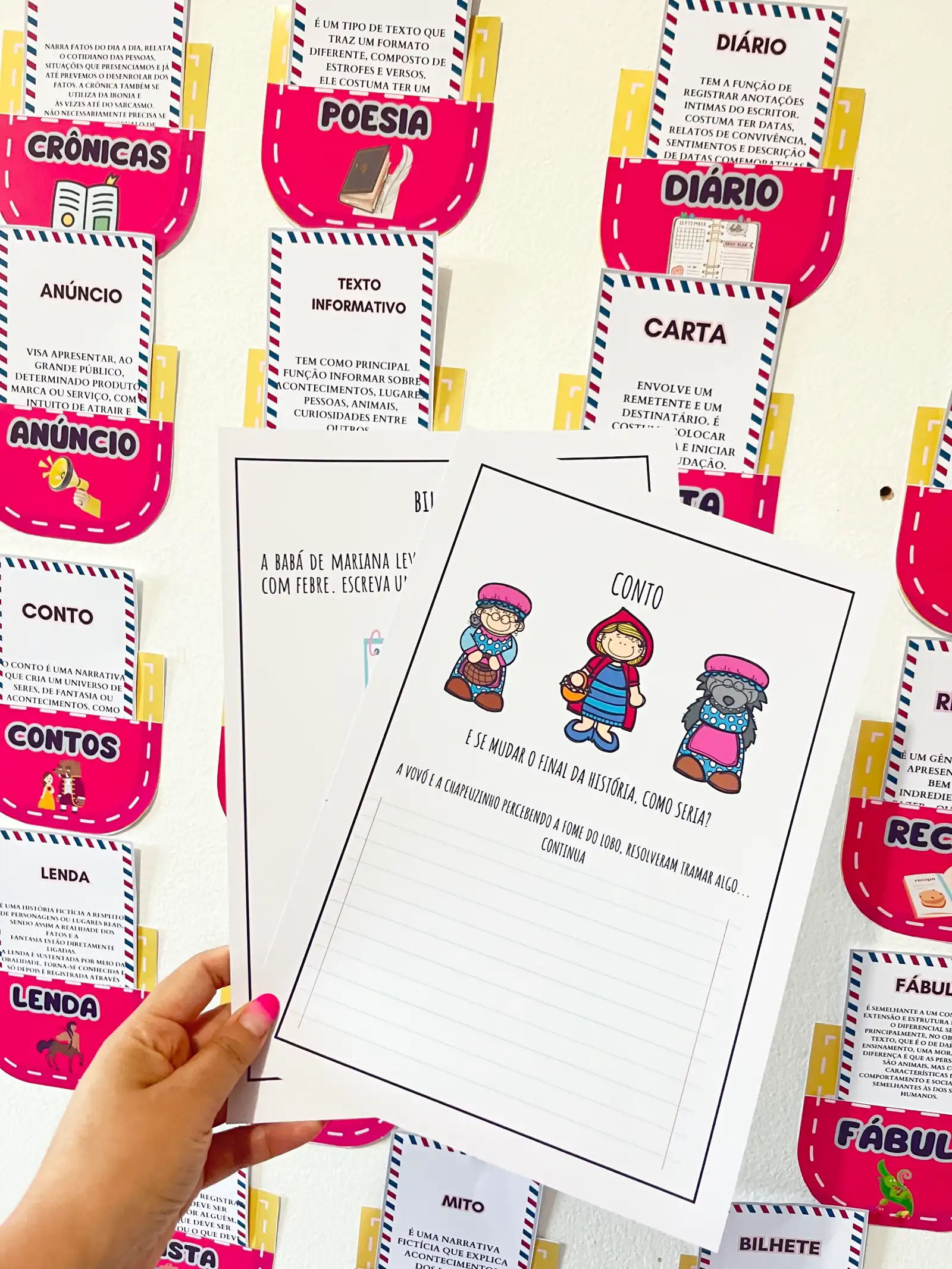 Gêneros Textuais – Material Pedagógico 19 tipos de gêneros textuais — amostra 5: Material pedagógico com diferentes gêneros…