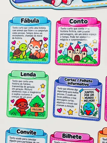 📚✨ GÊNEROS TEXTUAIS – RECURSO PEDAGÓGICO COMPLETO! ✨📚 — amostra 3: eixe suas aulas de Língua Portuguesa muito mais…