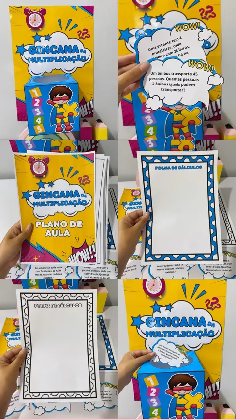 Gincana da multiplicação — capa do material