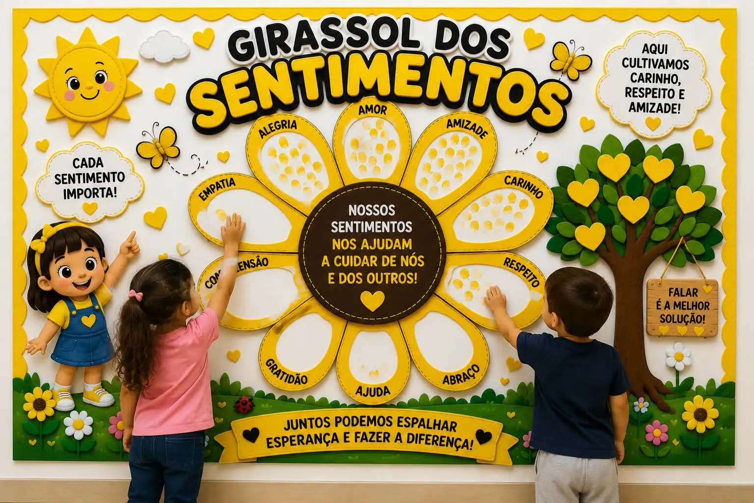 GIRASSOL DOS SENTIMENTOS – SETEMBRO AMAREL — amostra 1: Uma proposta linda e interativa para a Educação Infantil, perfeita…