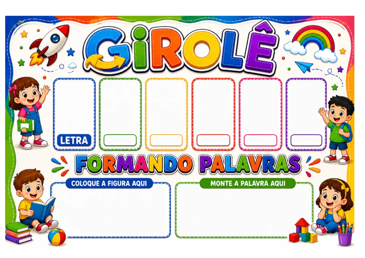 Girolê- Recurso lúdico para trabalhar padrões silabicos simples. — amostra 2: Recurso lúdico para trabalhar padrões…