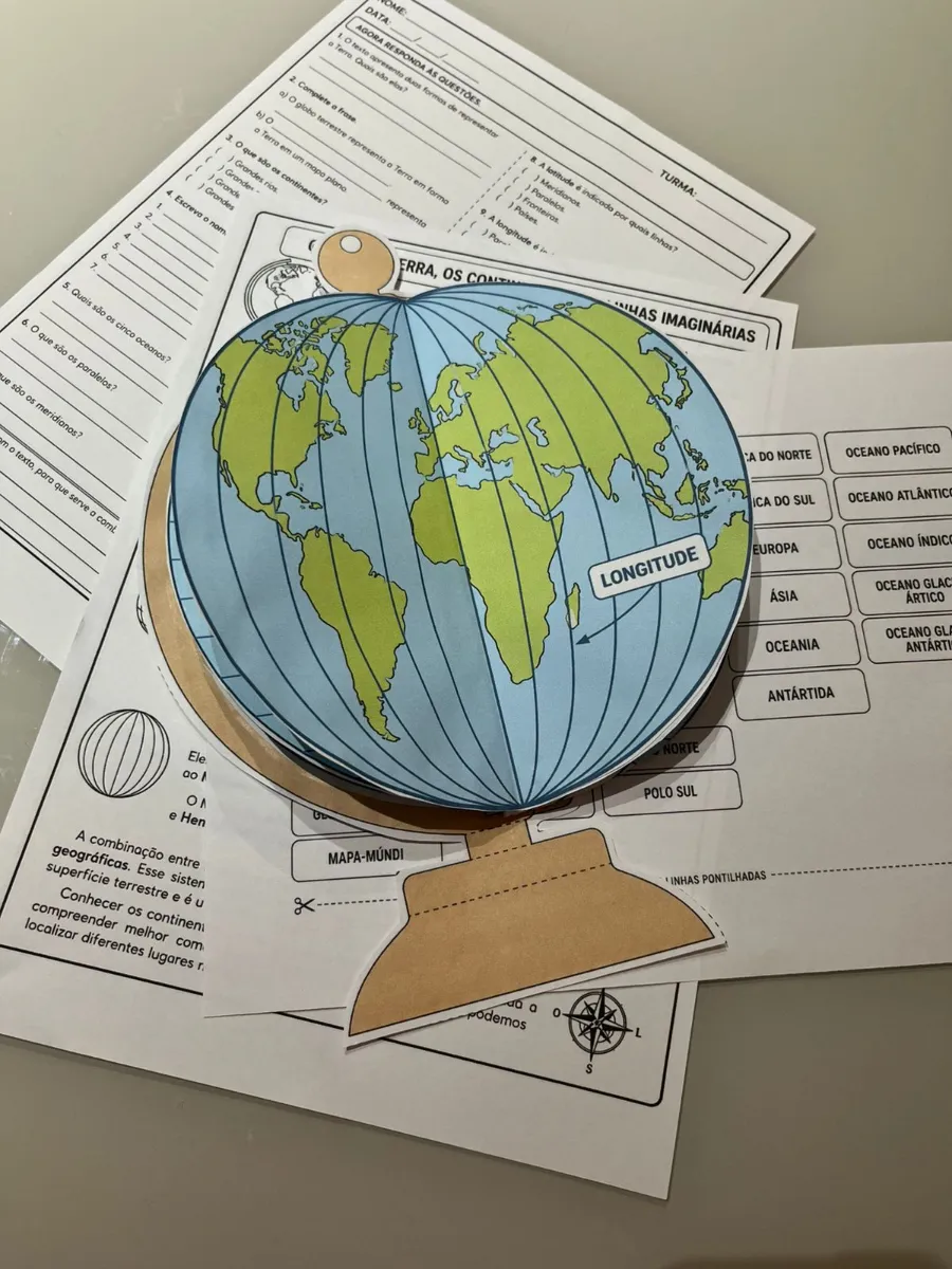 Globo Terrestre: Representação do Planeta Terra - Geografia — amostra 3: A forma mais divertida de ensinar Geografia