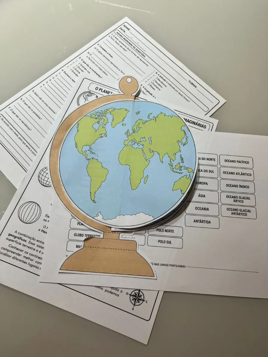 Globo Terrestre: Representação do Planeta Terra - Geografia — amostra 5: A forma mais divertida de ensinar Geografia