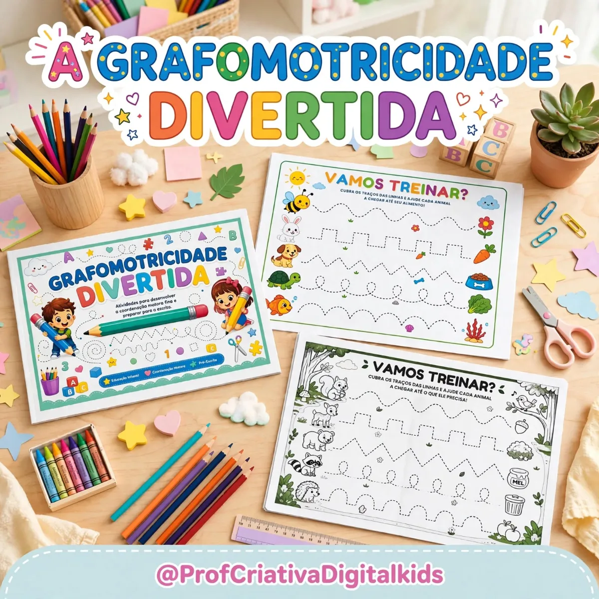 Grafomotricidade Divertida - Educação Infantil e Pré Escola — Atividades para Educação Infantil: A grafomotricidade é uma…
