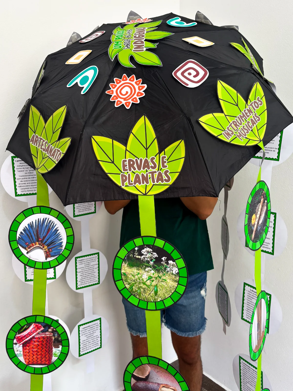 Guarda - chuva Povos indígenas – Material Pedagógico — amostra 1: O que vem no material