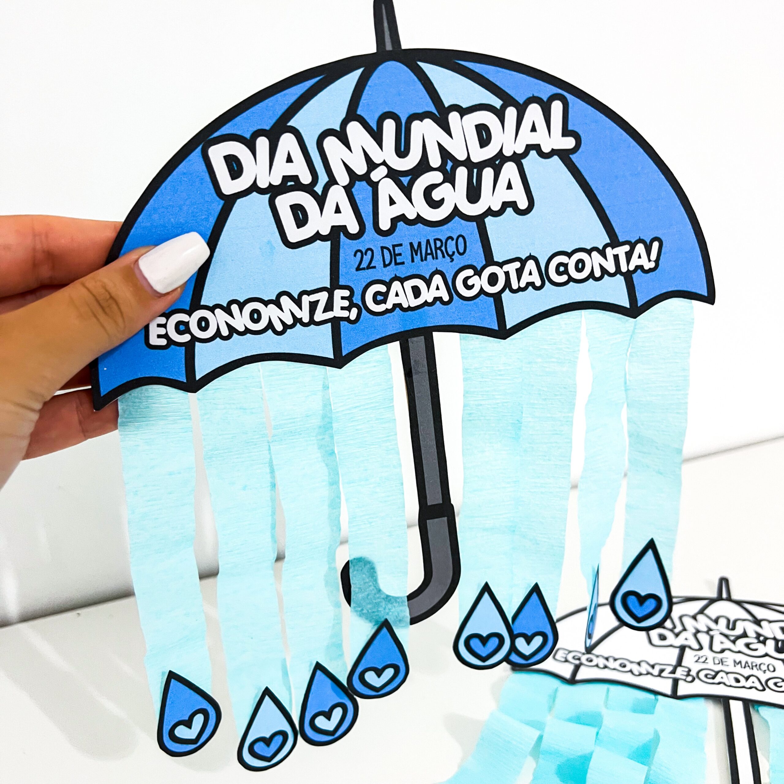 Guarda-chuvinha atividade lúdica dia da água – PDF para Imprimir — capa do material