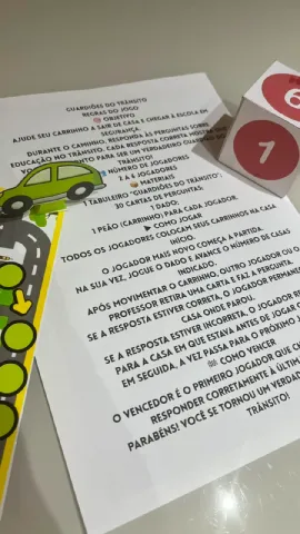 GUARDIÕES DO TRÂNSITO - Ed infantil, anos iniciais, data comemorativa. — amostra 1: Um jogo pedagógico criado para…