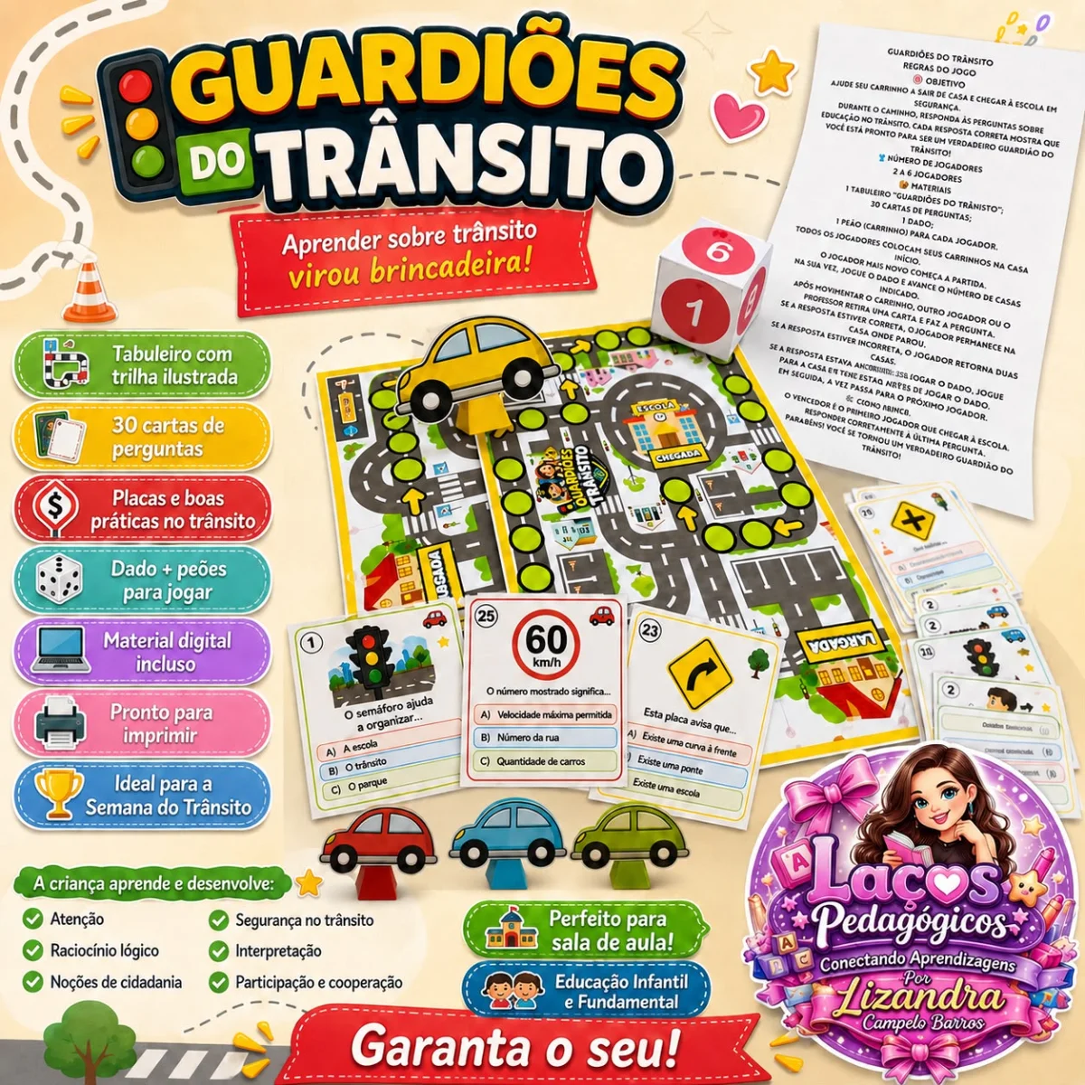 GUARDIÕES DO TRÂNSITO — capa do material