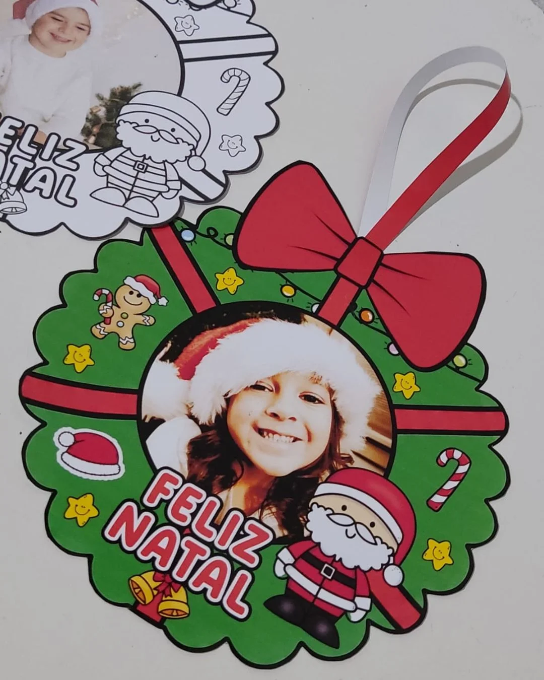 Guirlanda de Natal com Foto – Editável no Canva — Alfabetização para Educação Infantil: Guirlanda de Natal com foto da…