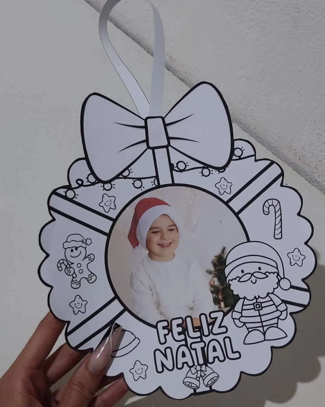 GUIRLANDA DE NATAL COM FOTO – EDITÁVEL NO CANVA — amostra 5: Uma lembrancinha encantadora para celebrar o Natal com muito…