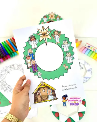 Guirlandas de Natal – Atividades para Educação Infantil! — amostra 2: Propostas de atividades em formato de guirlandas para…