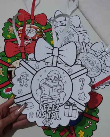 Guirlandas de Natal para Imprimir e Colorir em PDF — capa do material