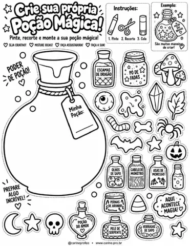 Halloween – 13 Atividades Criativas para Ed. Infantil e E. Fund. I — amostra 1: Vantagens do material