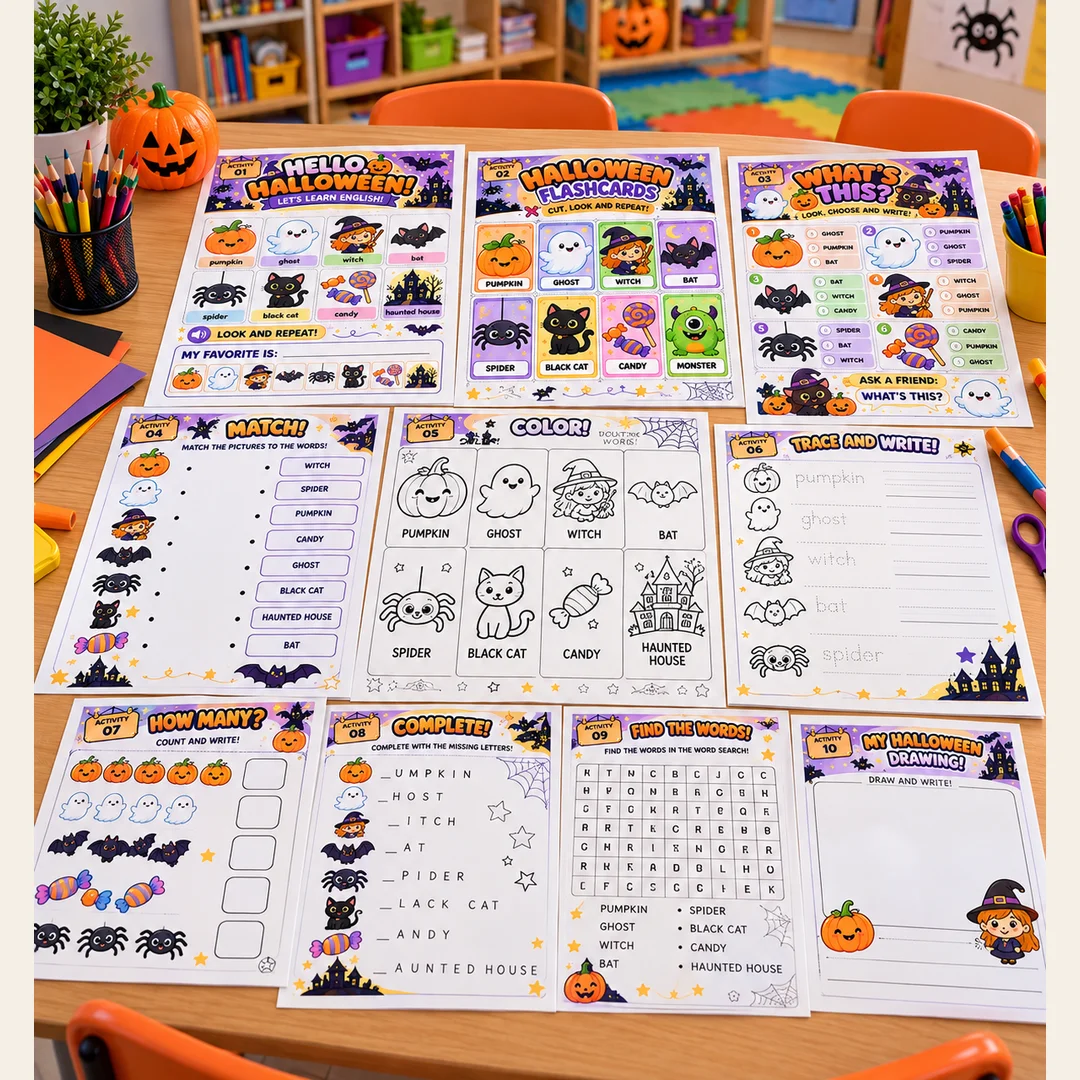 Halloween: Atividades de Inglês para Educação Infantil e Anos Iniciais — amostra 1: 🎃 HALLOWEEN — LET’S LEARN ENGLISH! |…