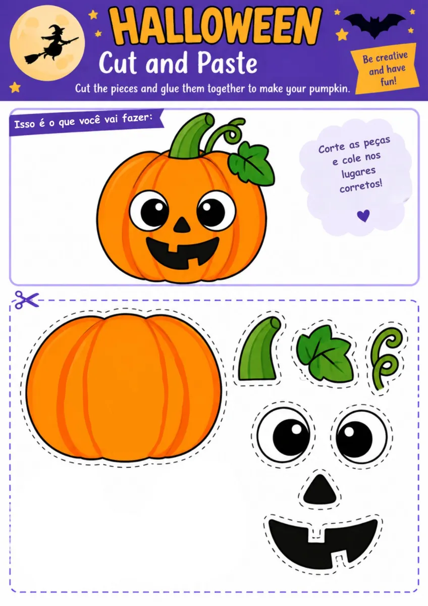 🎃 HALLOWEEN CRIATIVO – MONTE SEU PERSONAGEM! — amostra 2: ✨ Por que as crianças vão adorar?