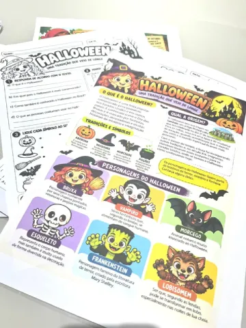 HALLOWEEN E DIA DO SACI - Data comemorativa — amostra 2: Com o Kit Educativo Halloween e Dia do Saci, sua turma vai…