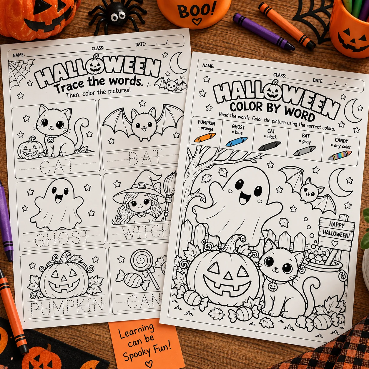 Halloween em Inglês: 15 Atividades para Imprimir e Aprender — amostra 4: 15 atividades de Halloween em inglês para imprimir…