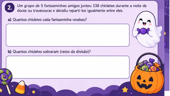 Halloween Matemático: 2 Multiplicação e Divisão para o 5º Ano — amostra 1: Halloween Matemático – Atividades para o 5º Ano