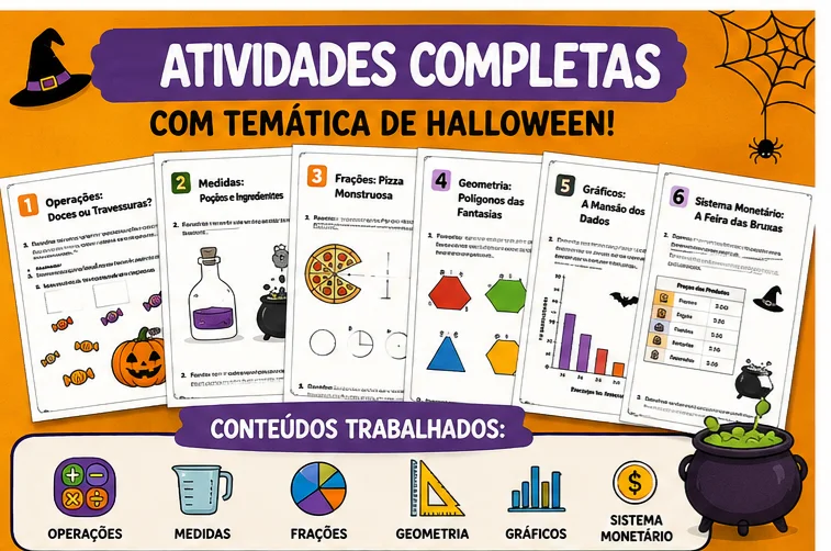 Halloween Matemático: 4 Atividades de Matemática para o 5º Ano — amostra 3: Material para o professor